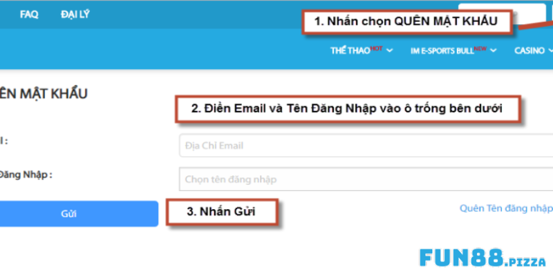 Phương Pháp Đổi Mật Khẩu Fun88 Dành Cho Tân Thủ